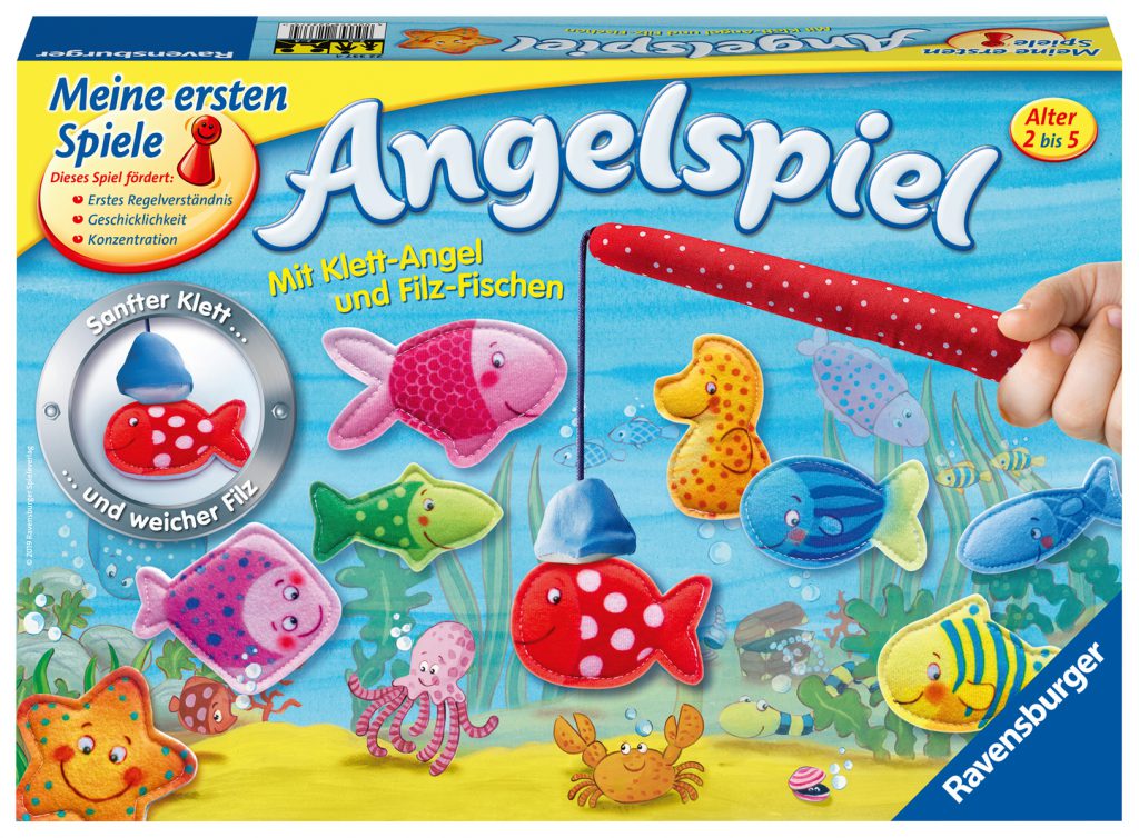 Ravensburger Ministeps 4174 Il Mio Primo Gioco Di Pesca - Canna Morbida In Stoffa Con Velcro - Gioco Di Abilità Per Bambini Da 2 Anni - 3